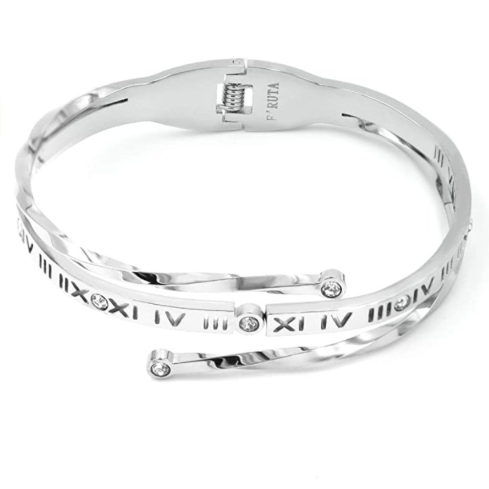 NWT Roman Numeral Stainless Steel Bracelet w/Box